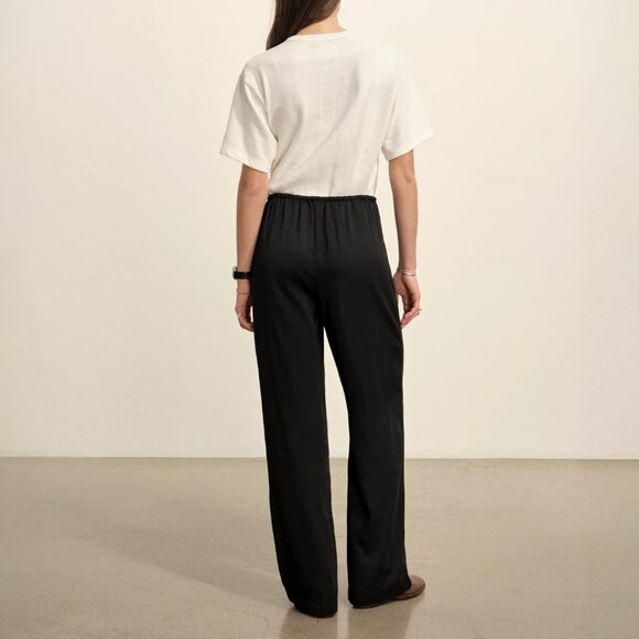 Buck Mason Duskdream Satin Pull On Pant Black Size Medium NEW NWT - Picture 2 of 7